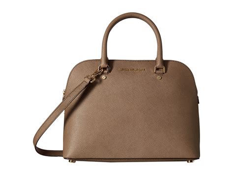 michael kors cindy taupe dome bag|MICHAEL Michael Kors Cindy Large Dome Crossbody .